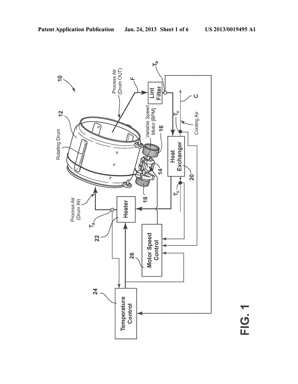 METHOD FOR CONTROLLING A CLOTHES DRYER AND CLOTHES DRYER USING SUCH METHOD - diagram, schematic, and image 02