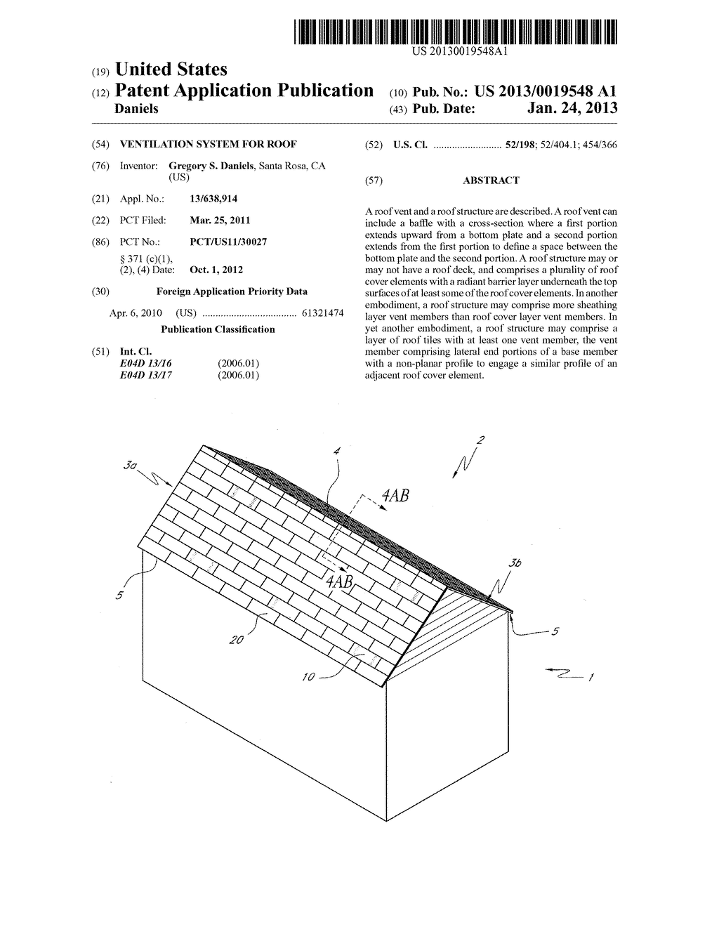 VENTILATION SYSTEM FOR ROOF - diagram, schematic, and image 01