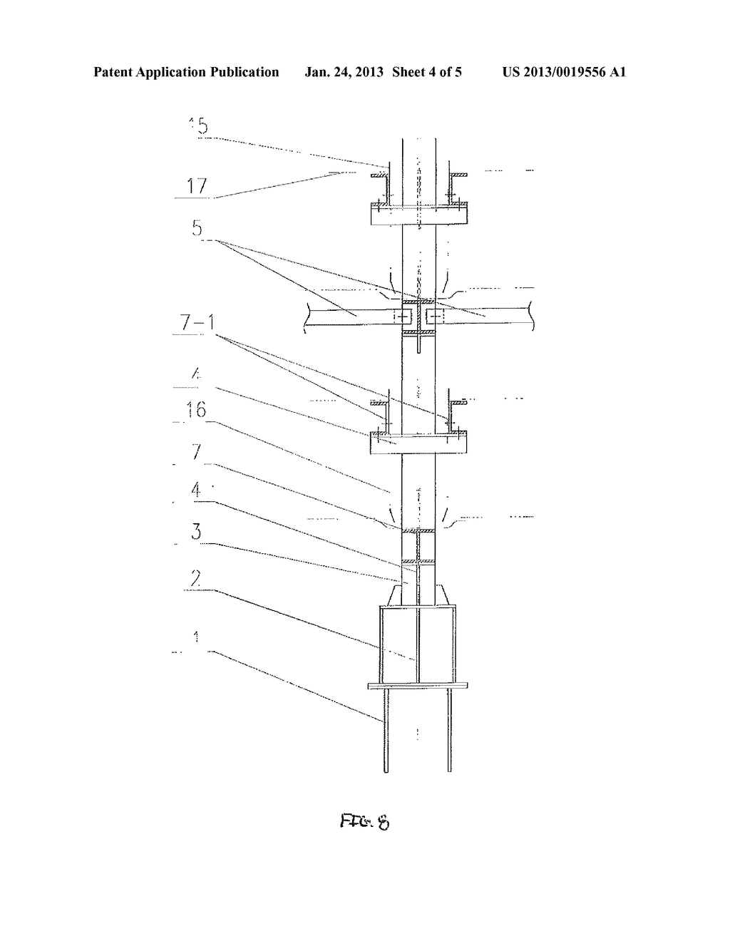 SPACE TRUSS SUPPORT DEVICE IN LARGE-SCALE TOWER - diagram, schematic, and image 05