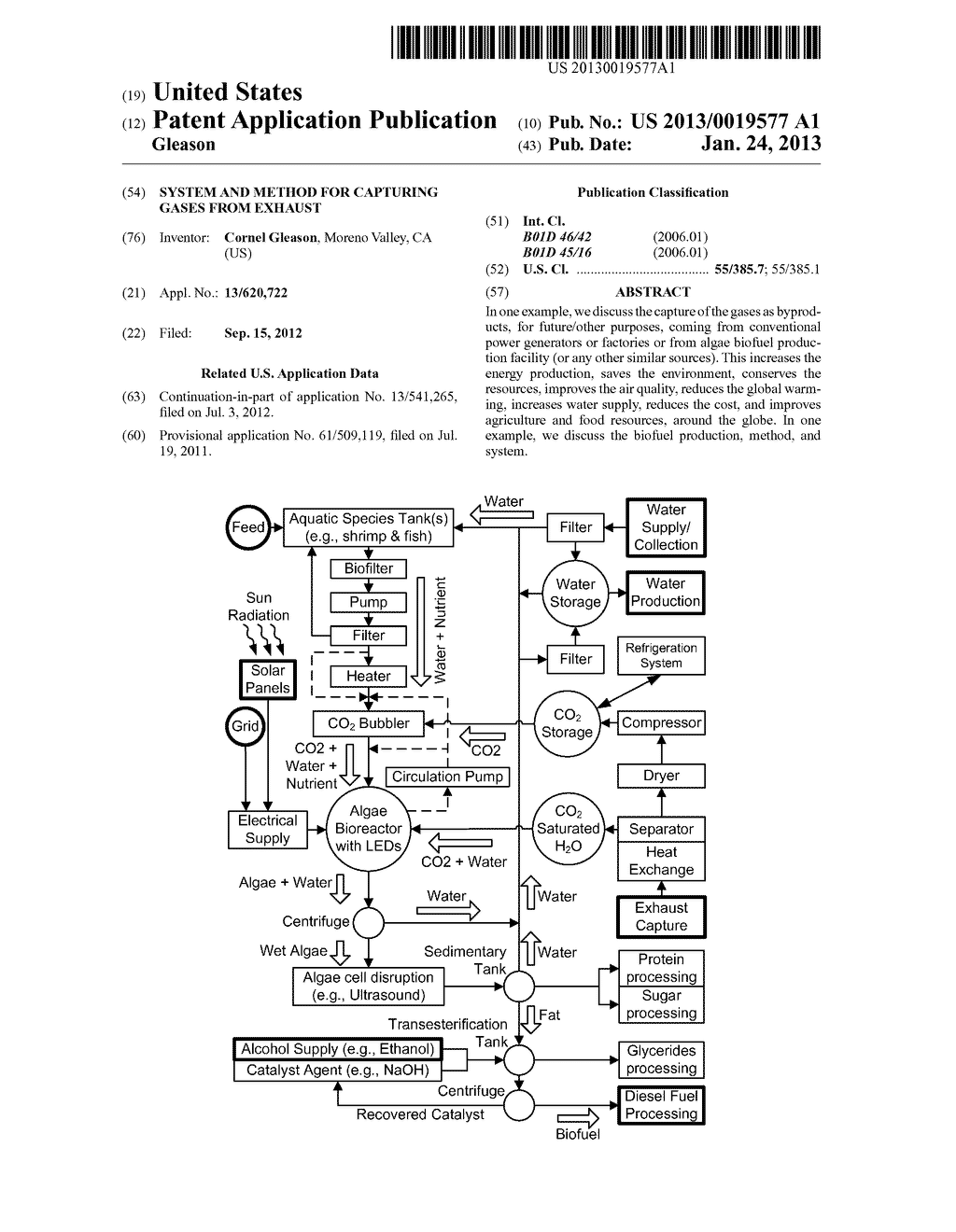 System and Method for Capturing Gases from Exhaust - diagram, schematic, and image 01