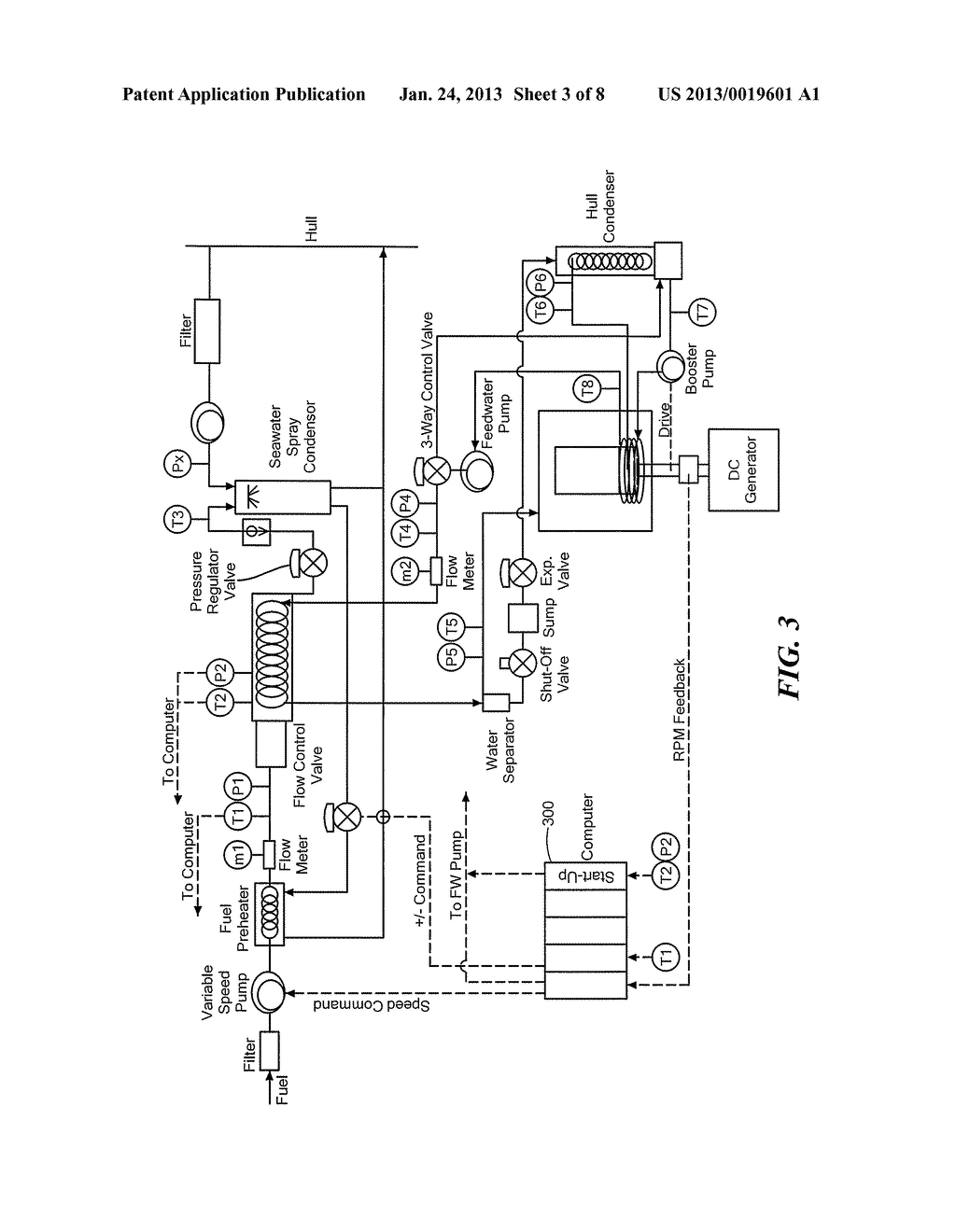METHOD AND APPARATUS FOR AN EXTERNAL COMBUSTION ENGINE HAVING A STEAM     GENERATOR - diagram, schematic, and image 04