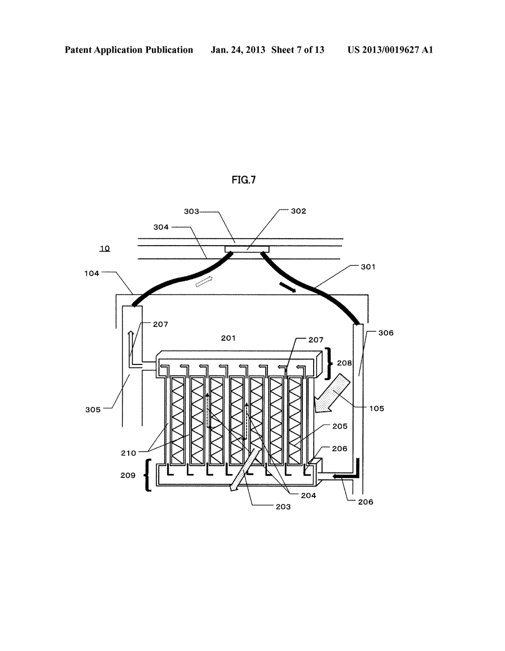 COOLING APPARATUS AND COOLING SYSTEM FOR ELECTRONIC-DEVICE EXHAUSTION - diagram, schematic, and image 08