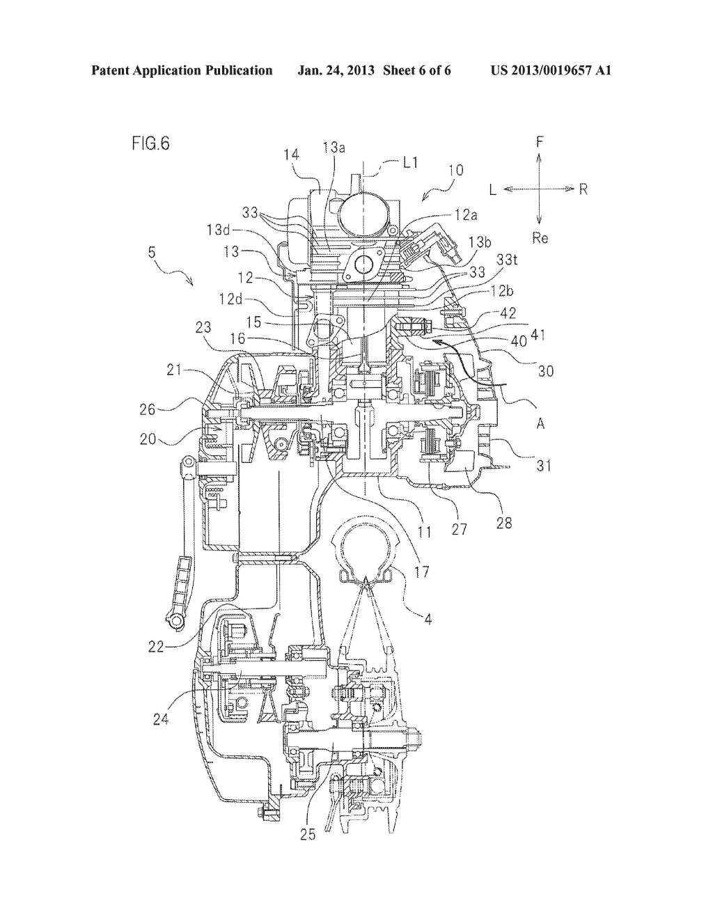 INTERNAL COMBUSTION ENGINE AND STRADDLE-TYPE VEHICLE EQUIPPED WITH THE     ENGINE - diagram, schematic, and image 07