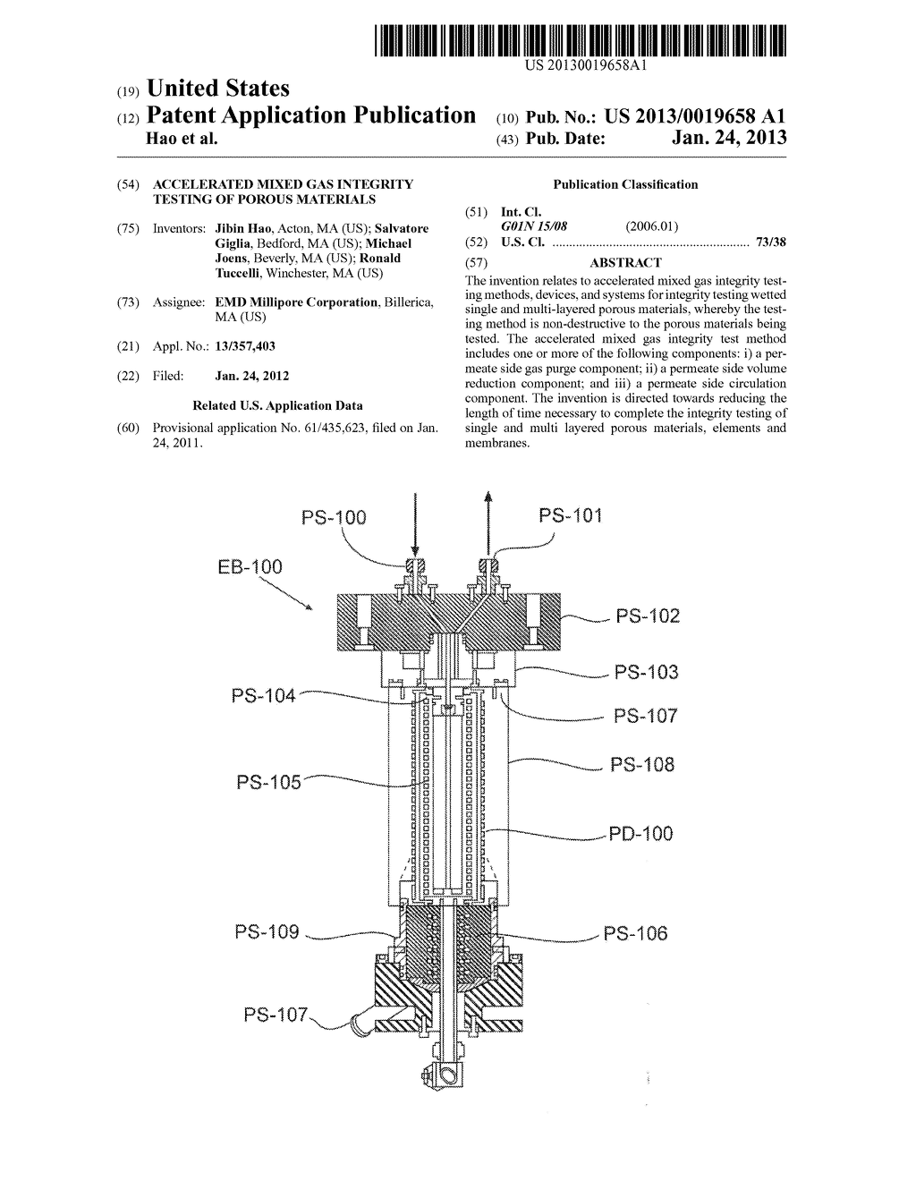 Accelerated Mixed Gas Integrity Testing Of Porous Materials - diagram, schematic, and image 01