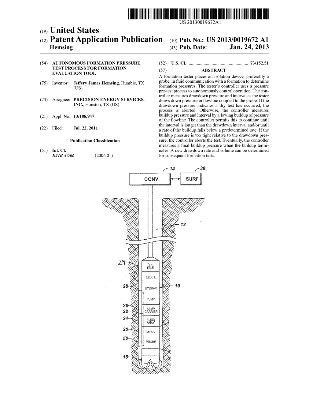 Autonomous Formation Pressure Test Process for Formation Evaluation Tool - diagram, schematic, and image 01