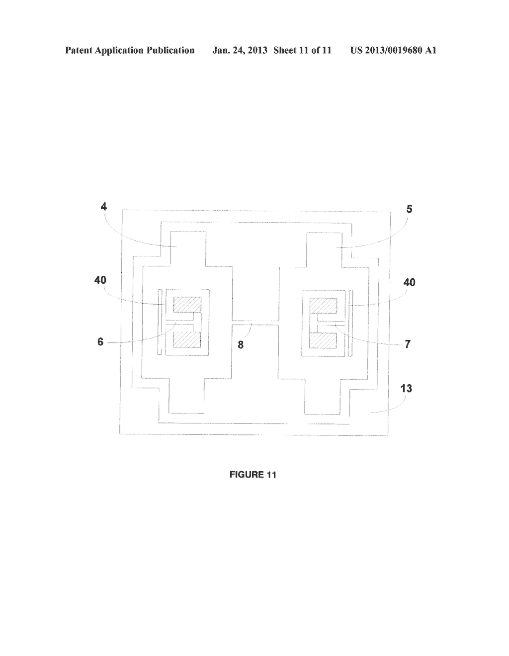 MEMS STRUCTURE FOR AN ANGULAR RATE SENSOR - diagram, schematic, and image 12