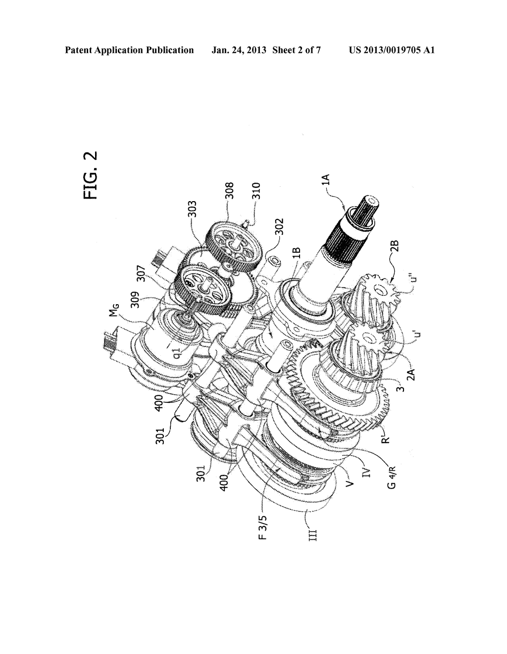 GEAR CHANGE DEVICE FOR A MOTOR VEHICLE - diagram, schematic, and image 03