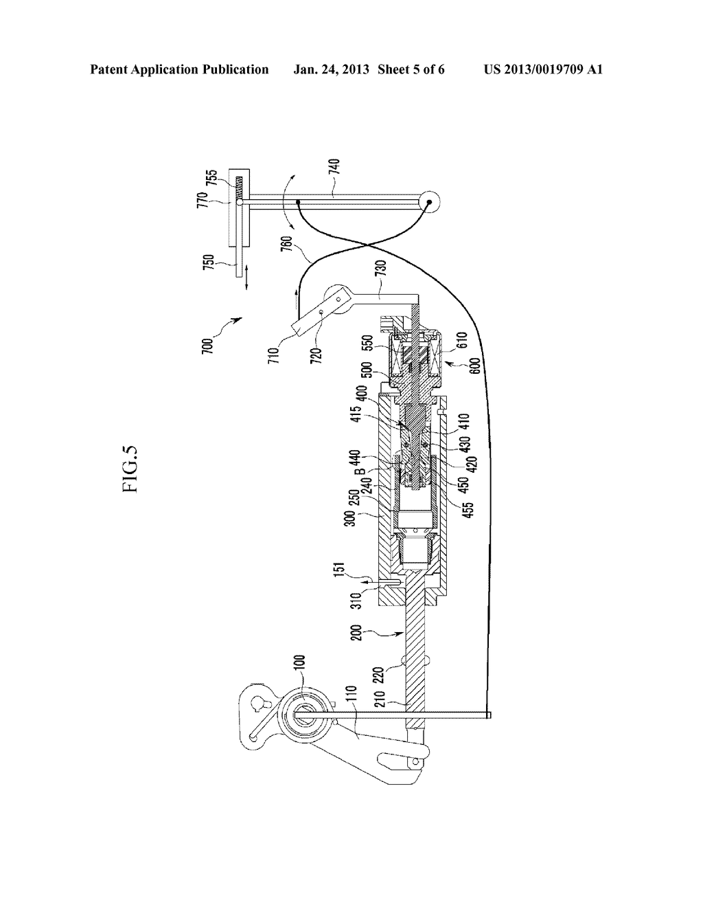 LOCKING APPARATUS FOR PARKING BRAKE - diagram, schematic, and image 06