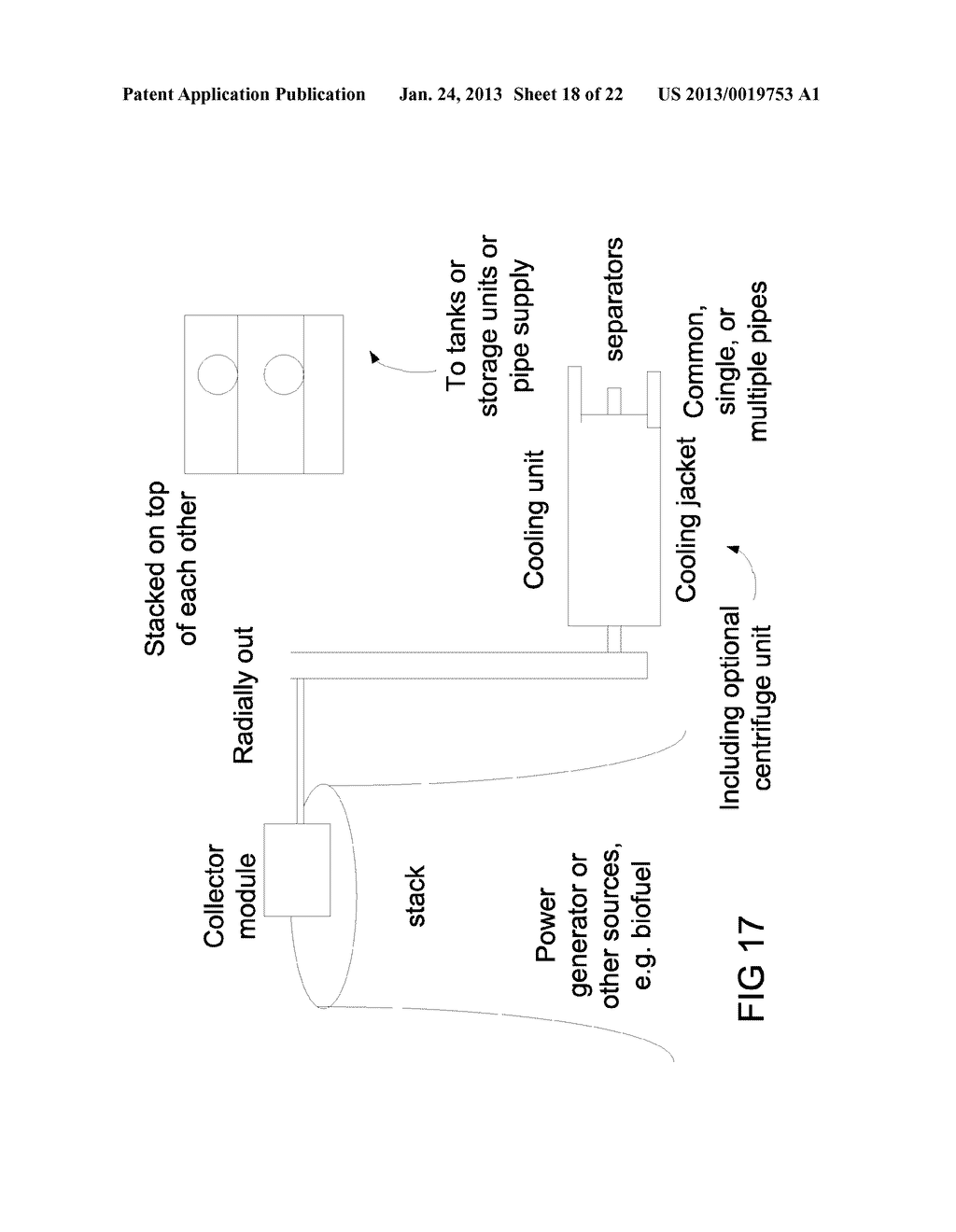 System and Method for Separation of Captured Gases from Exhaust - diagram, schematic, and image 19