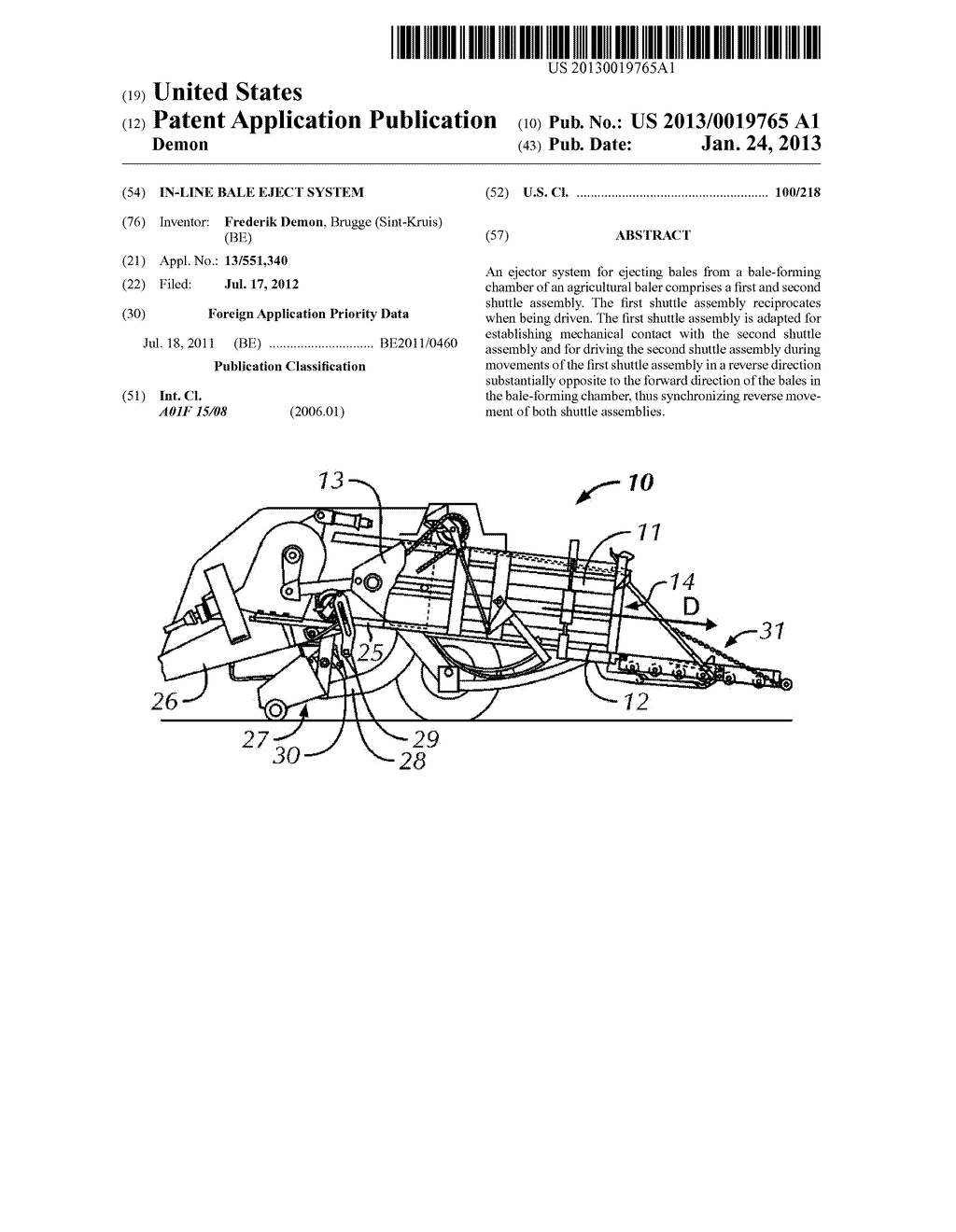 In-Line Bale Eject System - diagram, schematic, and image 01