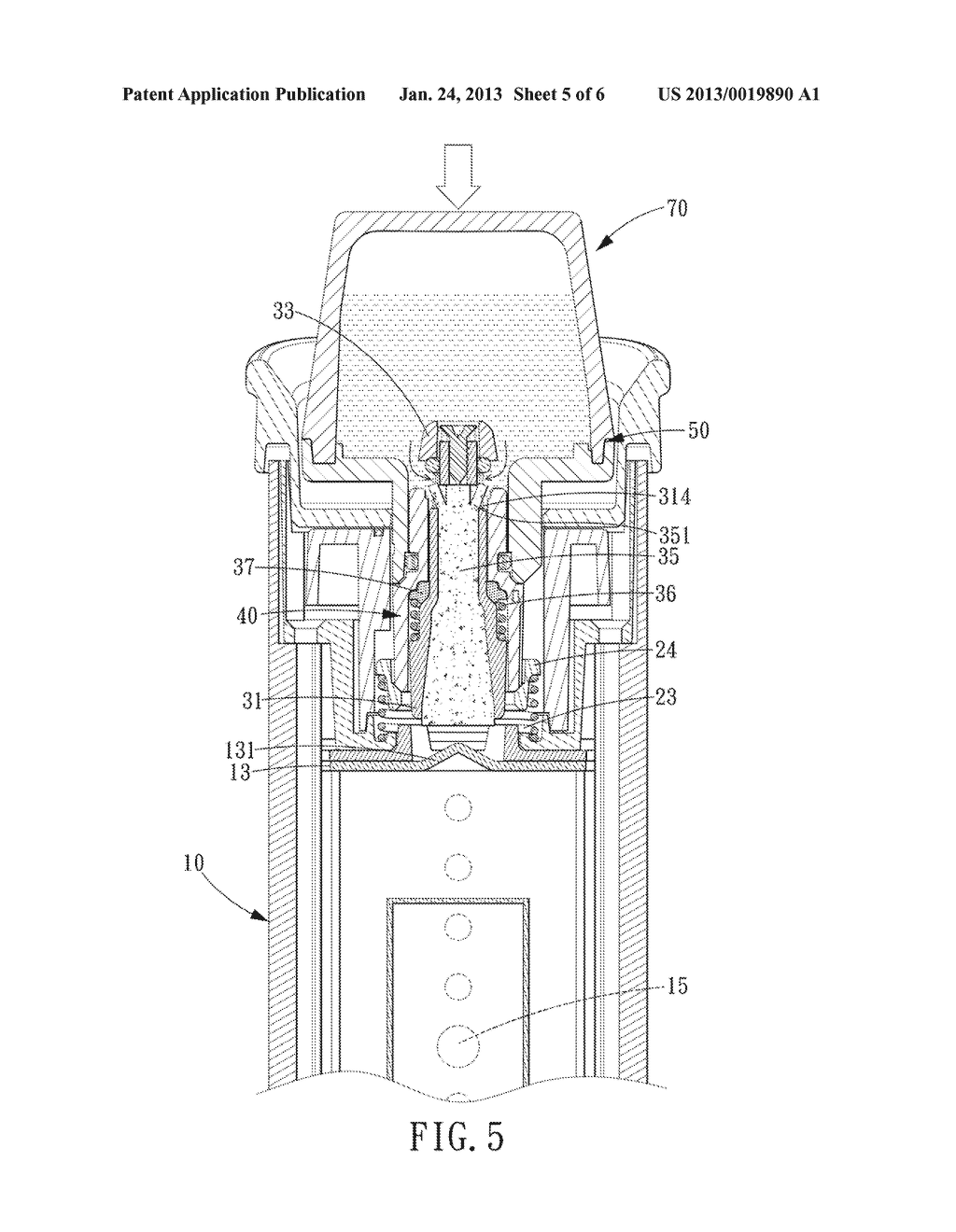 HAIR STYLER CAPABLE OF PRODUCING STEAM - diagram, schematic, and image 06