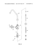 FAUCET ASSEMBLY WITH INSULATING CORE diagram and image