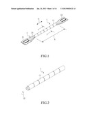 CABLE BUNDLING STRUCTURE IN SLIDABLE ENGAGEMENT WITH CABLE diagram and image