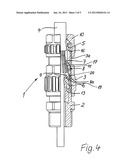 CABLE FITTING HAVING A CLAMPING DEVICE FOR AN ARMOR OF THE CABLE diagram and image