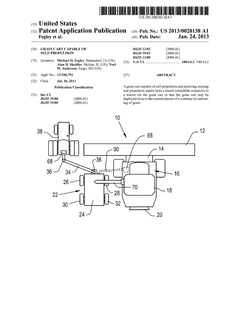 GRAIN CART CAPABLE OF SELF-PROPULSION - diagram, schematic, and image 01