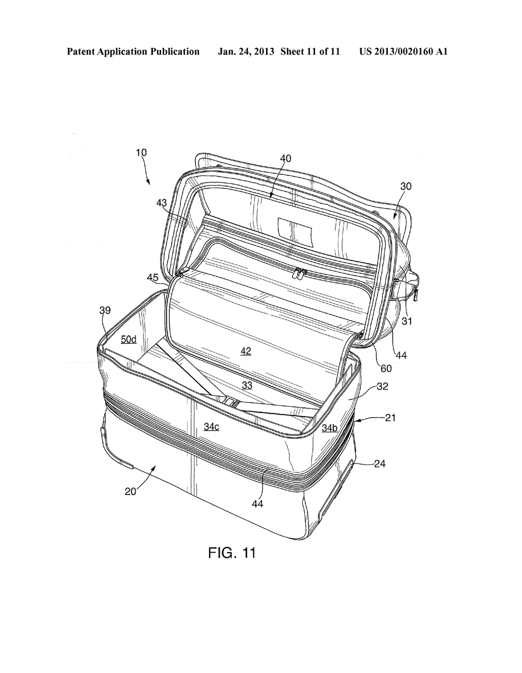 EXPANDABLE MULTI-COMPARTMENT LUGGAGE - diagram, schematic, and image 12