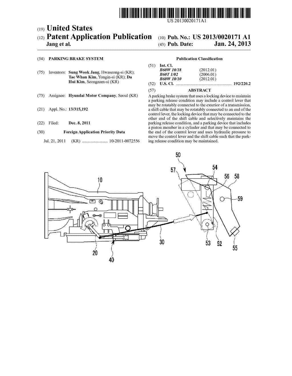 PARKING BRAKE SYSTEM - diagram, schematic, and image 01