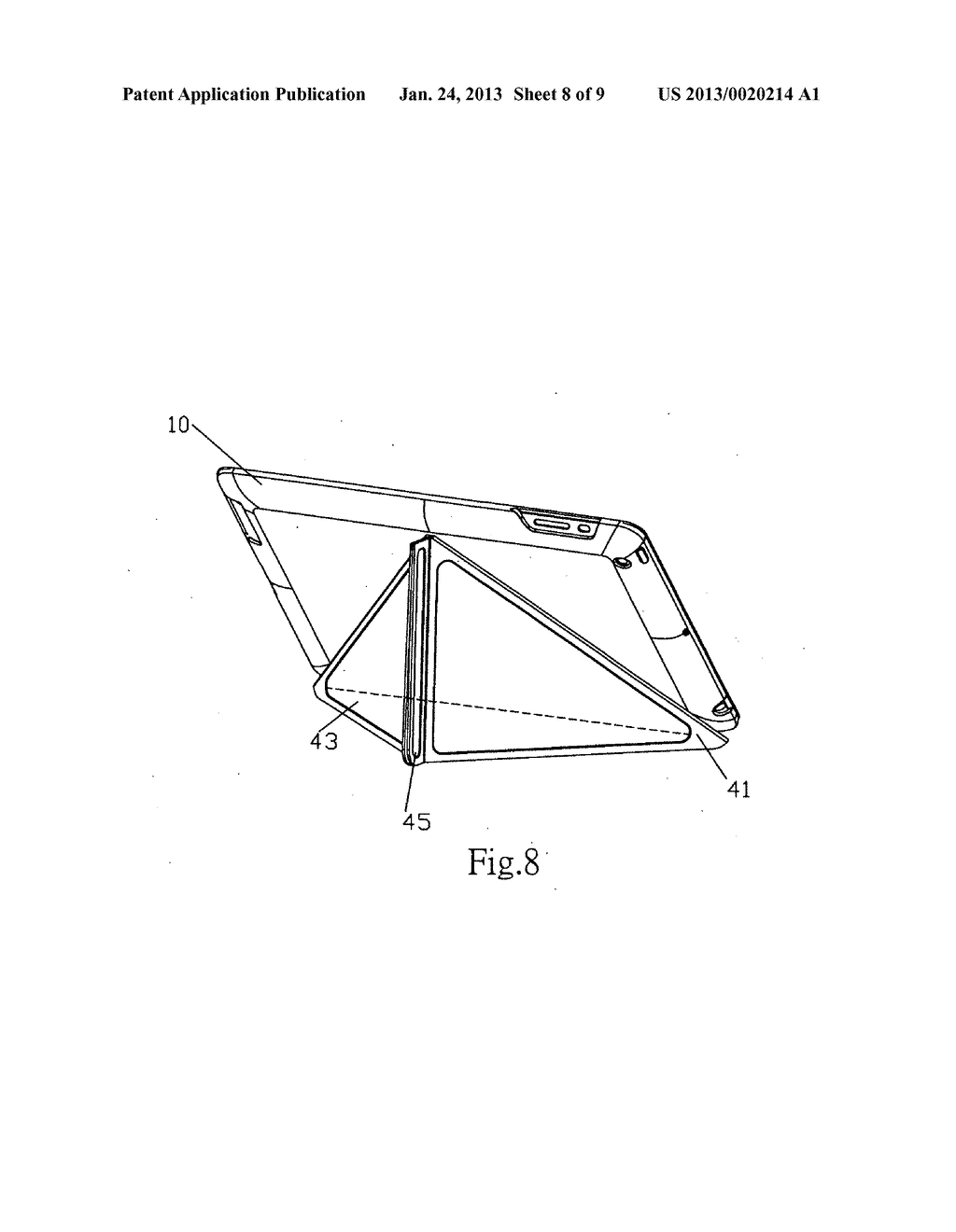 COVER FOR PACKAGING AND SUPPORTING  FLAT COMPUTER - diagram, schematic, and image 09