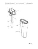 COSMETIC CONTAINER FOR LIQUID OR PASTY COSMETICS WITH A LOCKABLE CLOSING     CAP diagram and image