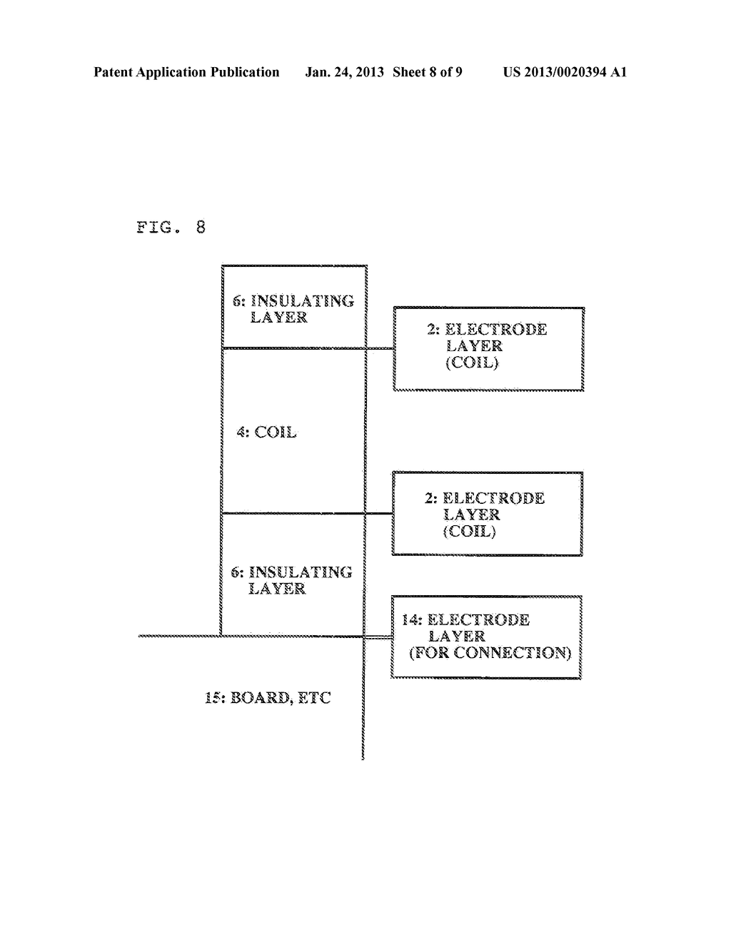 MAGNETIC ANTENNA, AND RF TAG AND BOARD MOUNTED WITH THE RF TAG - diagram, schematic, and image 09