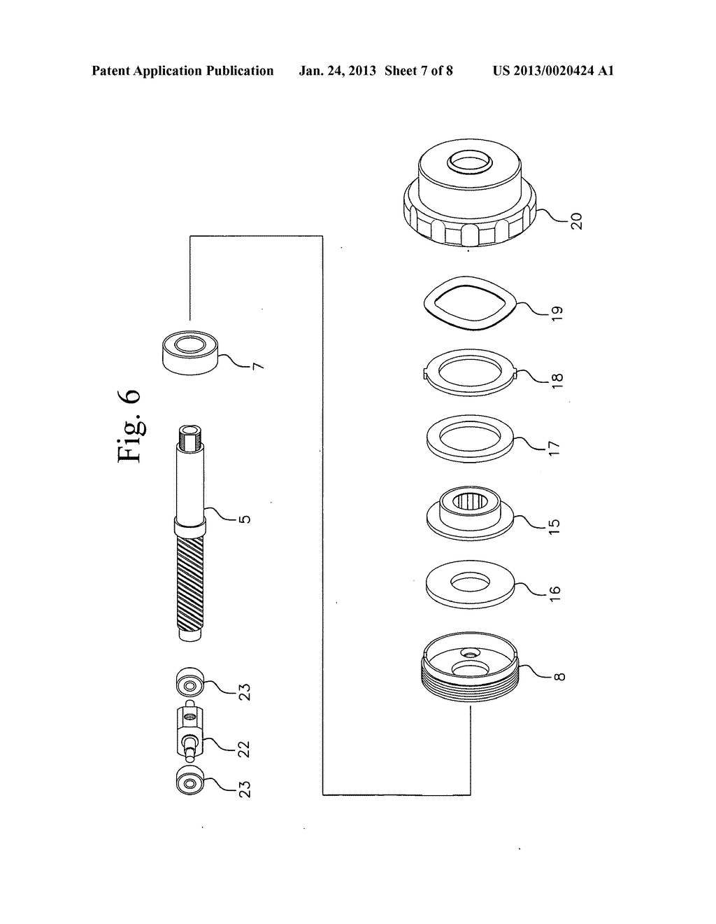 Spinning reel - diagram, schematic, and image 08