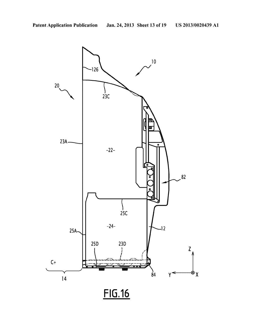 SEPARATING ELEMENT FOR A PLATFORM CABIN COMPRISING A PUSH ROD MECHANISM     FOR MOVING A LEAF - diagram, schematic, and image 14