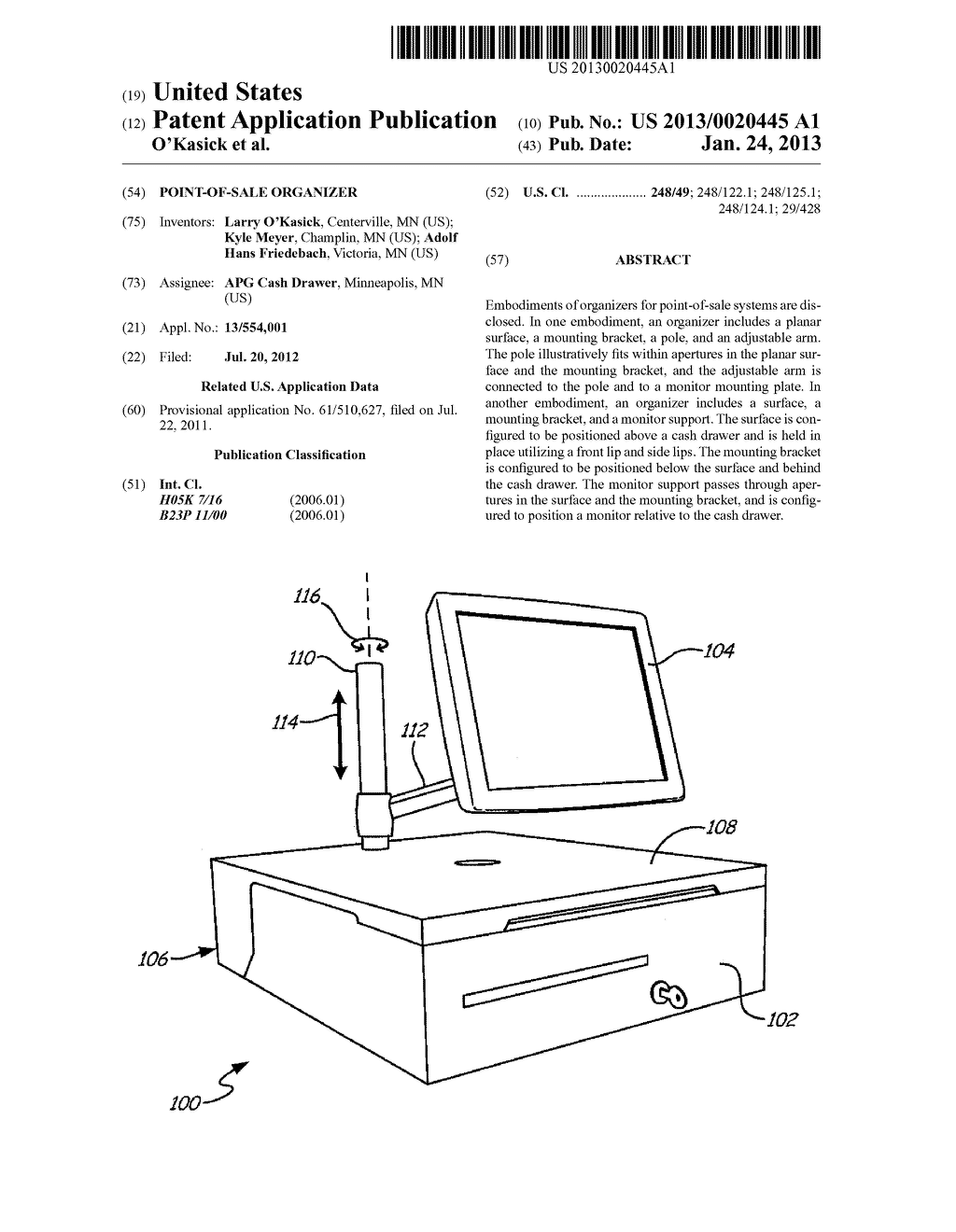 POINT-OF-SALE ORGANIZER - diagram, schematic, and image 01