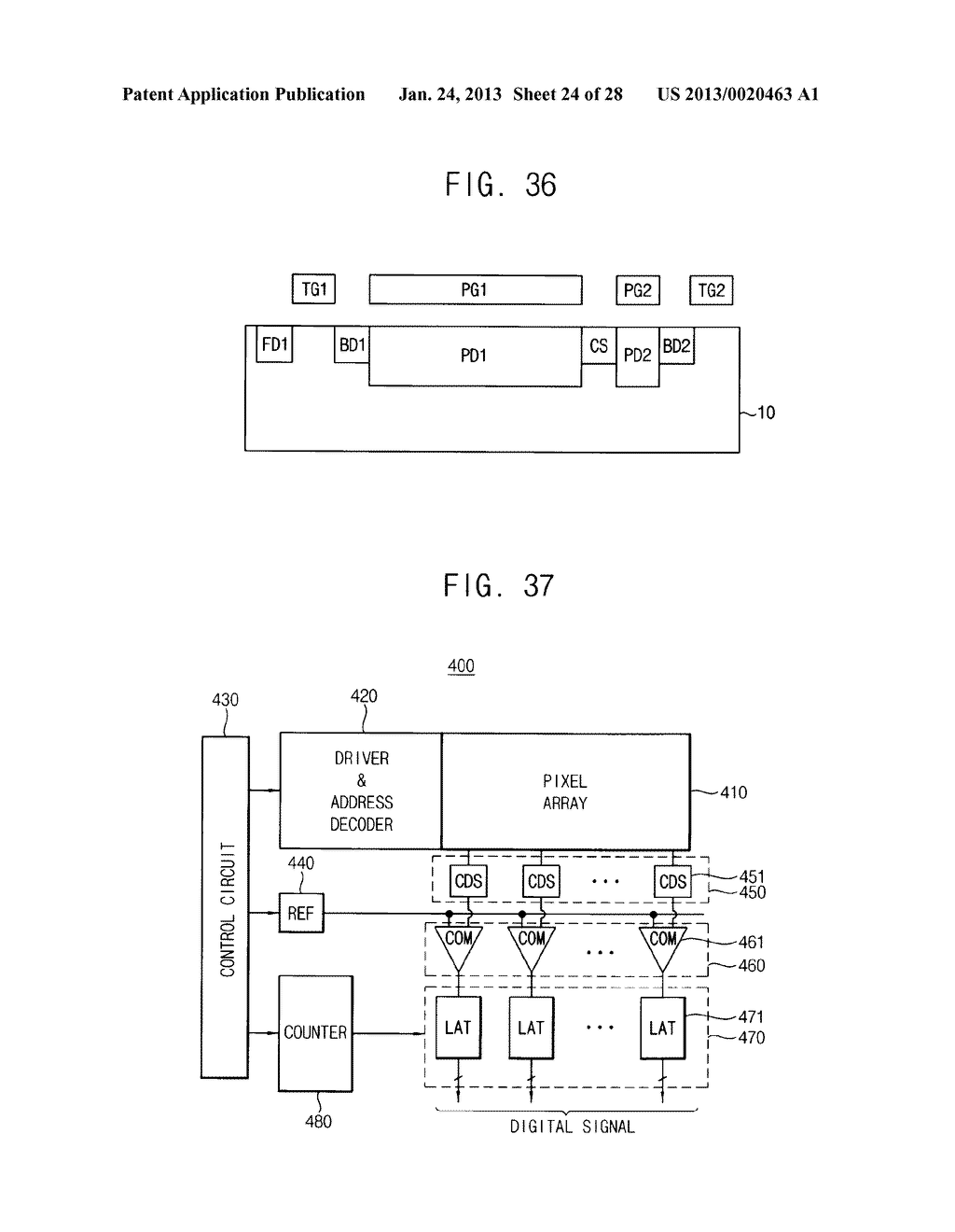 IMAGE-SENSING DEVICES AND METHODS OF OPERATING THE SAME - diagram, schematic, and image 25