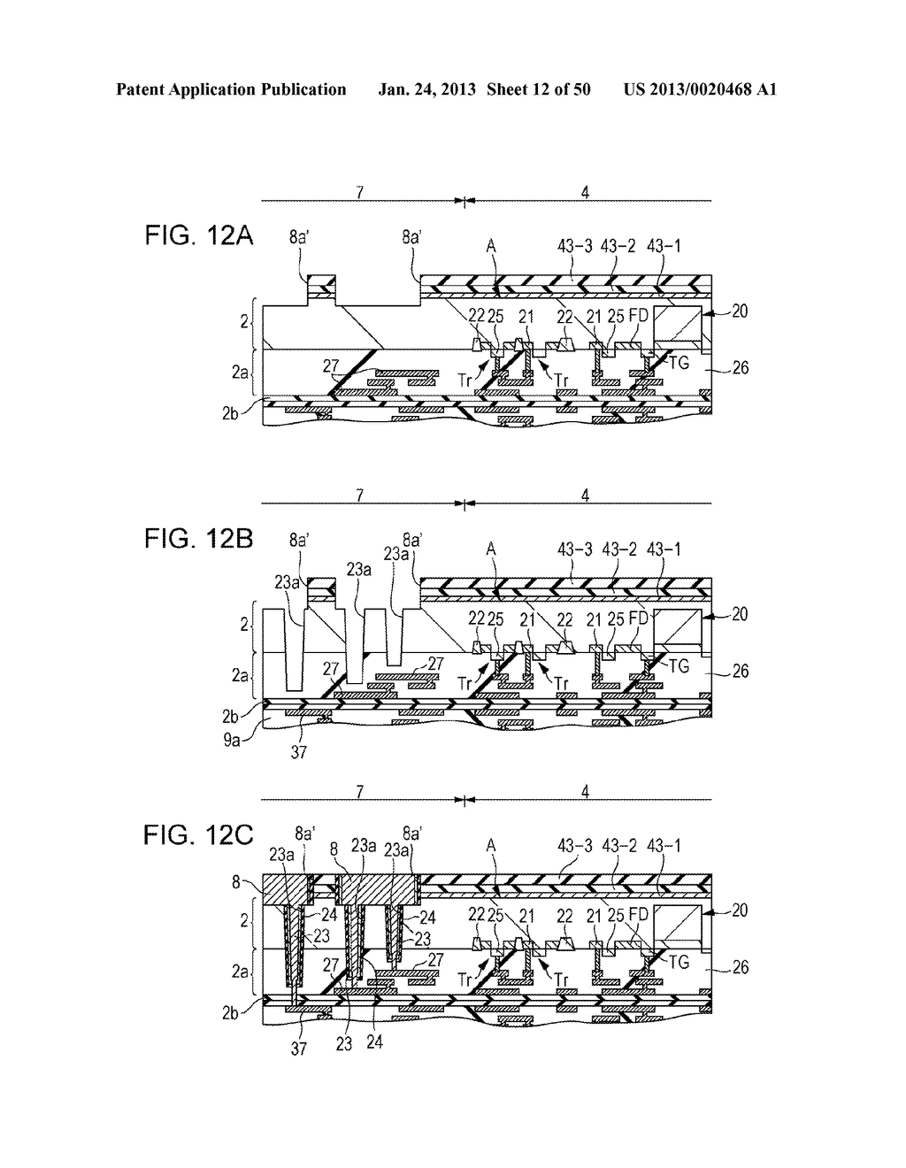 SOLID-STATE IMAGING DEVICE, MANUFACTURING METHOD OF SOLID-STATE IMAGING     DEVICE, MANUFACTURING METHOD OF SEMICONDUCTOR DEVICE, SEMICONDUCTOR     DEVICE, AND ELECTRONIC DEVICE - diagram, schematic, and image 13