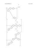 POLYMER COMPOUND, NET-LIKE POLYMER COMPOUND PRODUCED BY CROSSLINKING THE     POLYMER COMPOUND, COMPOSITION FOR ORGANIC ELECTROLUMINESCENCE ELEMENT,     ORGANIC ELECTROLUMINESCENCE ELEMENT, ORGANIC EL DISPLAY, AND ORGANIC EL     LIGHTING diagram and image