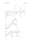 POLYMER COMPOUND, NET-LIKE POLYMER COMPOUND PRODUCED BY CROSSLINKING THE     POLYMER COMPOUND, COMPOSITION FOR ORGANIC ELECTROLUMINESCENCE ELEMENT,     ORGANIC ELECTROLUMINESCENCE ELEMENT, ORGANIC EL DISPLAY, AND ORGANIC EL     LIGHTING diagram and image