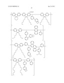 POLYMER COMPOUND, NET-LIKE POLYMER COMPOUND PRODUCED BY CROSSLINKING THE     POLYMER COMPOUND, COMPOSITION FOR ORGANIC ELECTROLUMINESCENCE ELEMENT,     ORGANIC ELECTROLUMINESCENCE ELEMENT, ORGANIC EL DISPLAY, AND ORGANIC EL     LIGHTING diagram and image