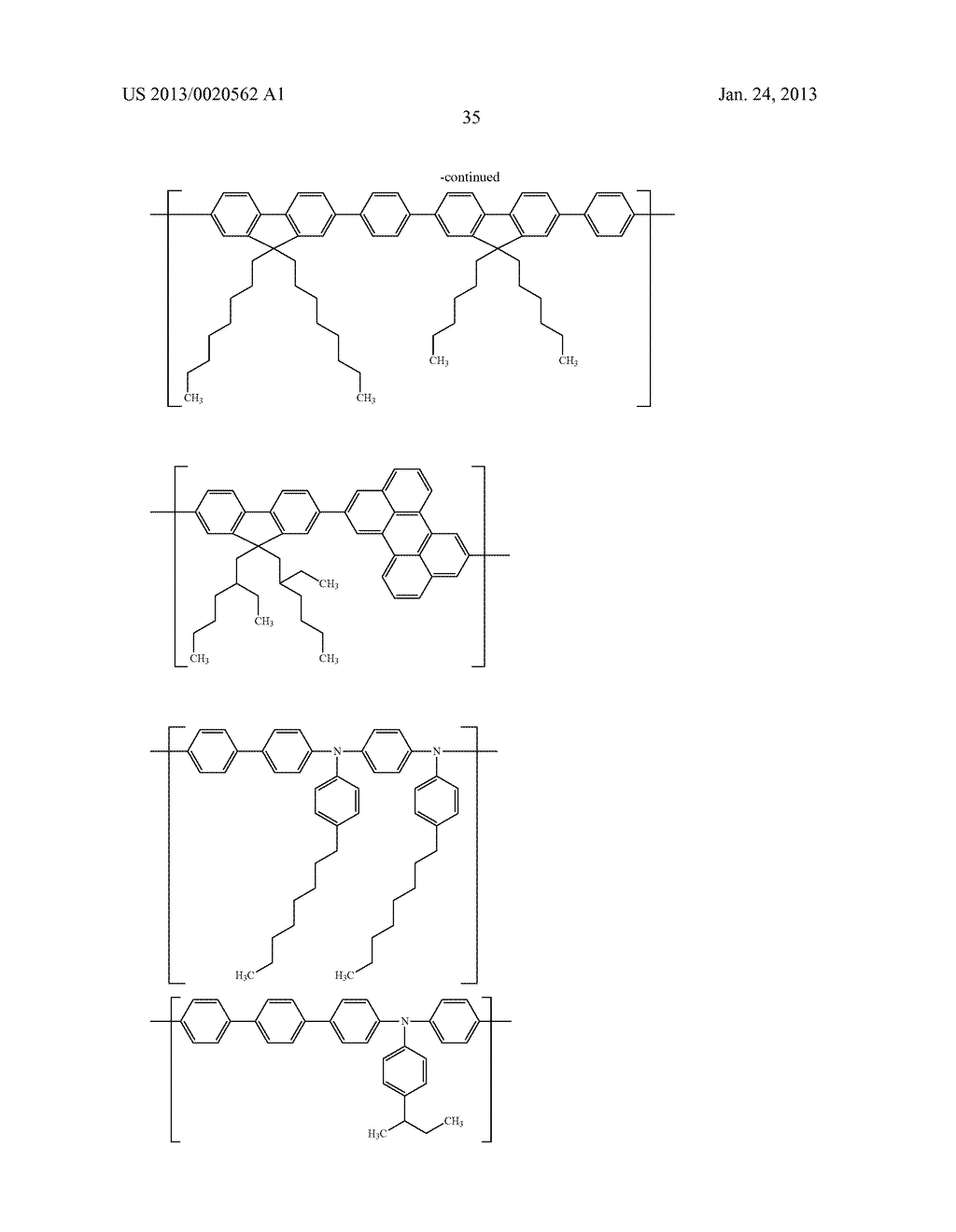 POLYMER COMPOUND, NET-LIKE POLYMER COMPOUND PRODUCED BY CROSSLINKING THE     POLYMER COMPOUND, COMPOSITION FOR ORGANIC ELECTROLUMINESCENCE ELEMENT,     ORGANIC ELECTROLUMINESCENCE ELEMENT, ORGANIC EL DISPLAY, AND ORGANIC EL     LIGHTING - diagram, schematic, and image 37