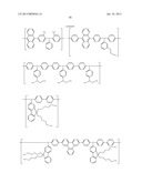 POLYMER COMPOUND, NET-LIKE POLYMER COMPOUND PRODUCED BY CROSSLINKING THE     POLYMER COMPOUND, COMPOSITION FOR ORGANIC ELECTROLUMINESCENCE ELEMENT,     ORGANIC ELECTROLUMINESCENCE ELEMENT, ORGANIC EL DISPLAY, AND ORGANIC EL     LIGHTING diagram and image