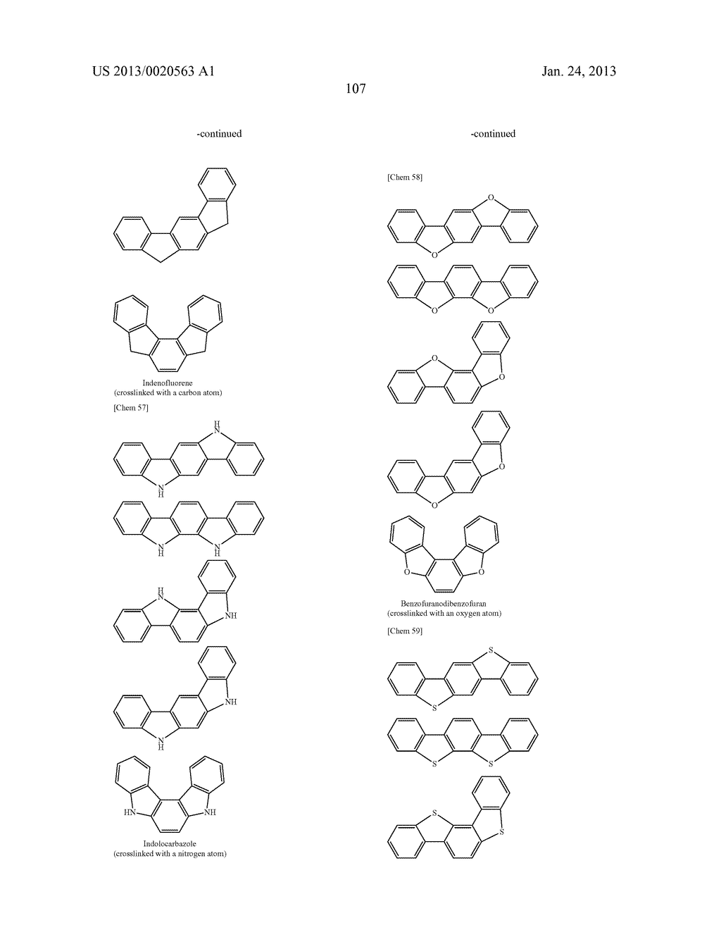 POLYCYCLIC COMPOUNDS AND ORGANIC ELECTROLUMINESCENCE DEVICE EMPLOYING THE     SAME - diagram, schematic, and image 108