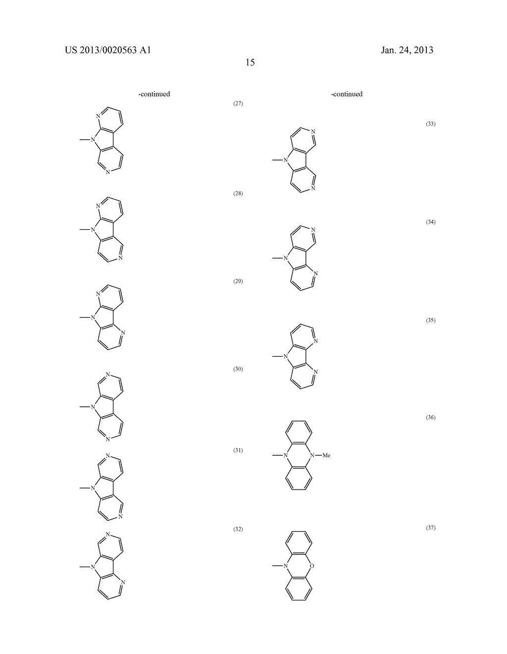 POLYCYCLIC COMPOUNDS AND ORGANIC ELECTROLUMINESCENCE DEVICE EMPLOYING THE     SAME - diagram, schematic, and image 16