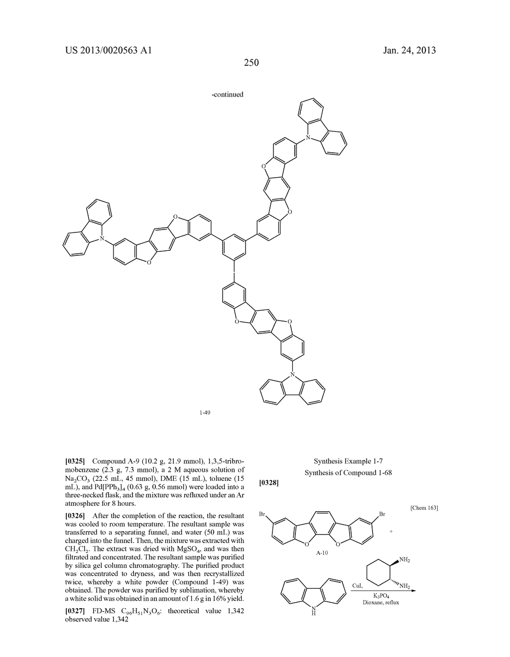 POLYCYCLIC COMPOUNDS AND ORGANIC ELECTROLUMINESCENCE DEVICE EMPLOYING THE     SAME - diagram, schematic, and image 251