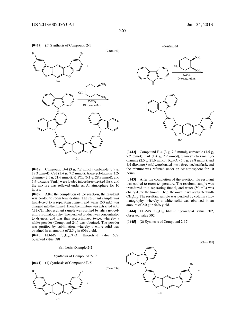 POLYCYCLIC COMPOUNDS AND ORGANIC ELECTROLUMINESCENCE DEVICE EMPLOYING THE     SAME - diagram, schematic, and image 268