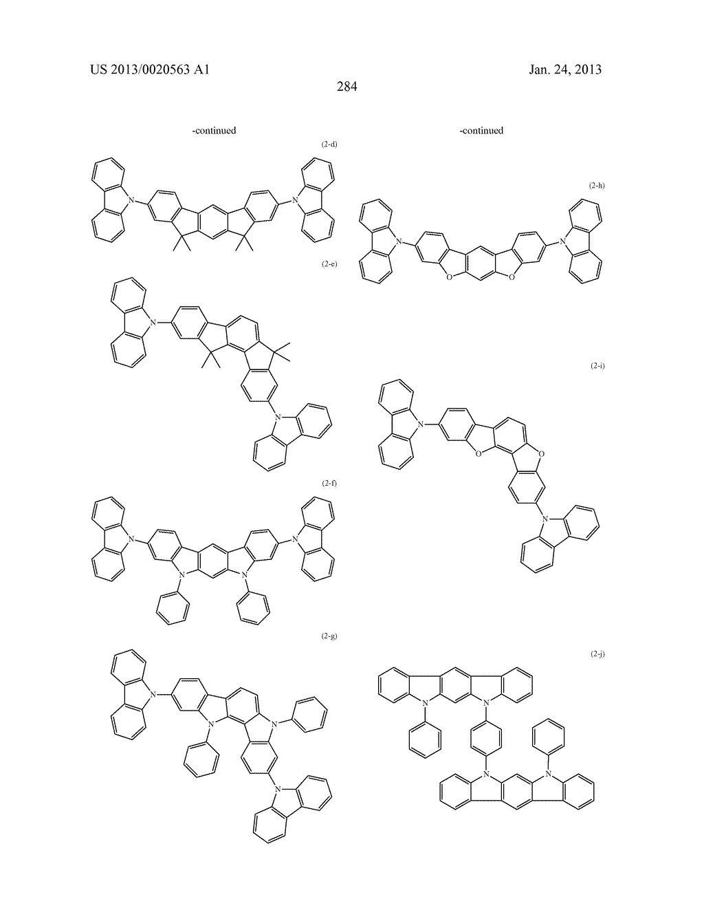 POLYCYCLIC COMPOUNDS AND ORGANIC ELECTROLUMINESCENCE DEVICE EMPLOYING THE     SAME - diagram, schematic, and image 285
