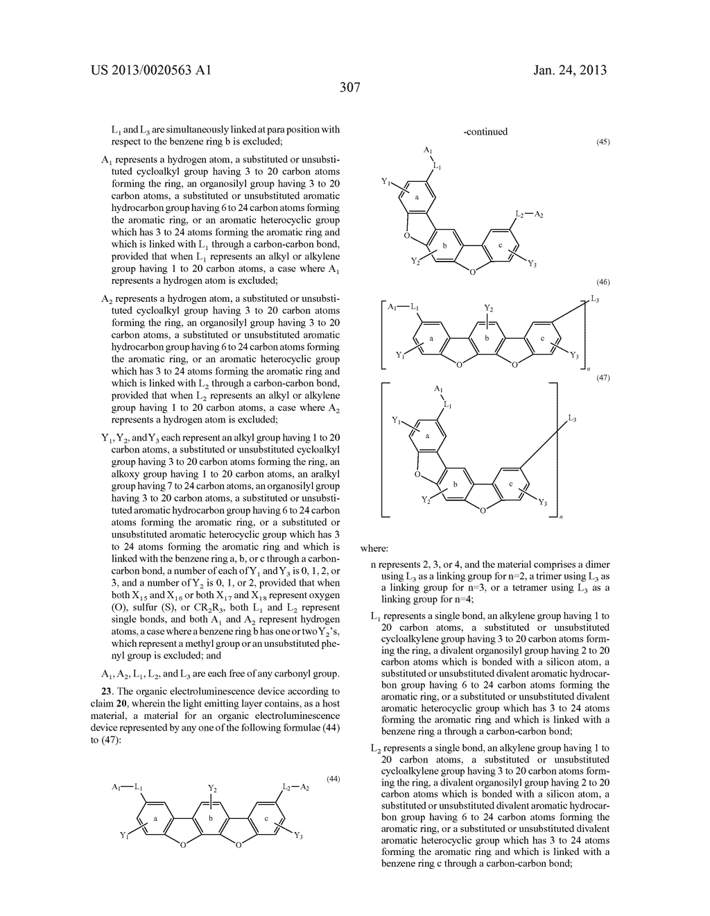 POLYCYCLIC COMPOUNDS AND ORGANIC ELECTROLUMINESCENCE DEVICE EMPLOYING THE     SAME - diagram, schematic, and image 308