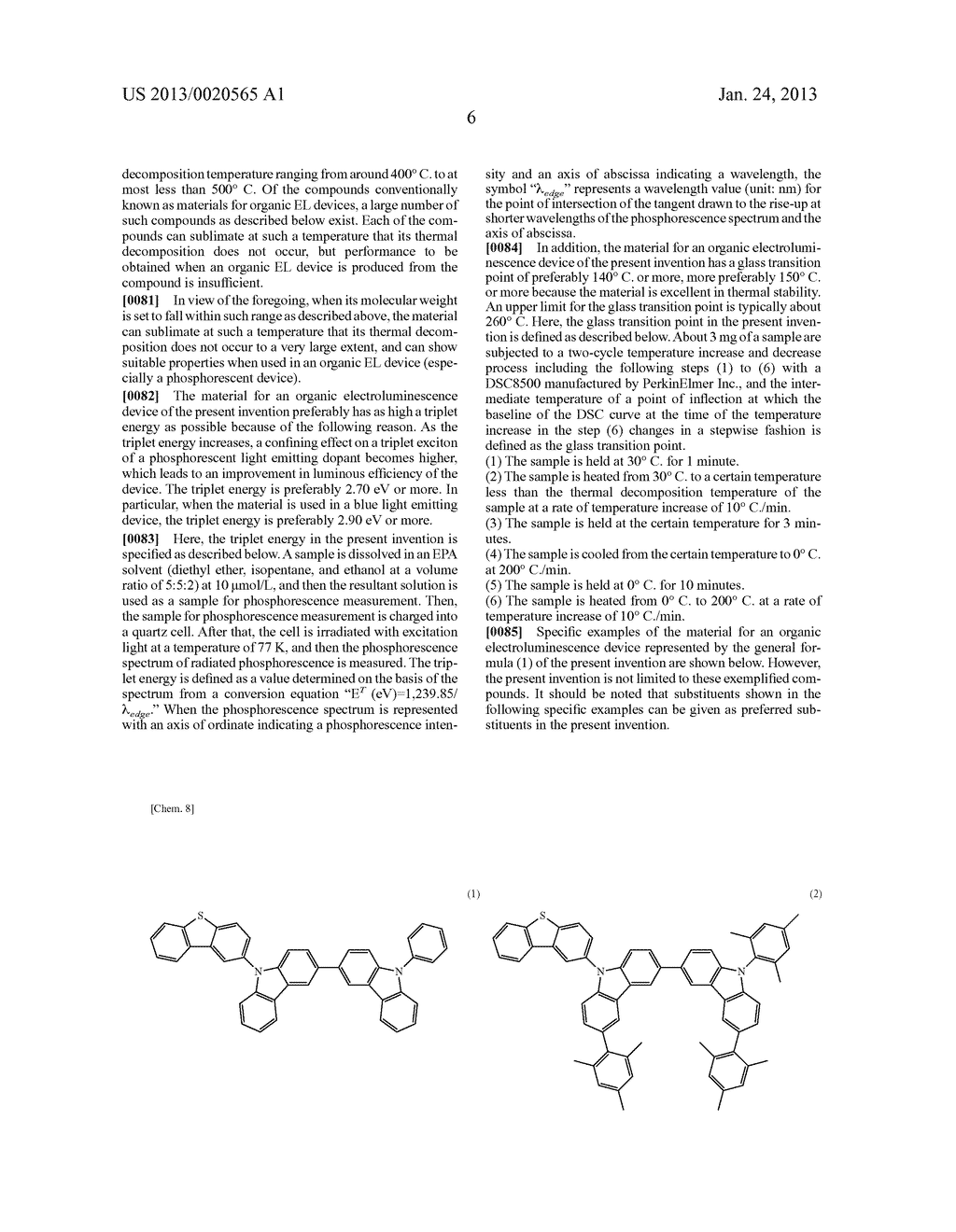 MATERIAL FOR ORGANIC ELECTROLUMINESCENT ELEMENT, AND ORGANIC     ELECTROLUMINESCENT ELEMENT USING SAME - diagram, schematic, and image 07