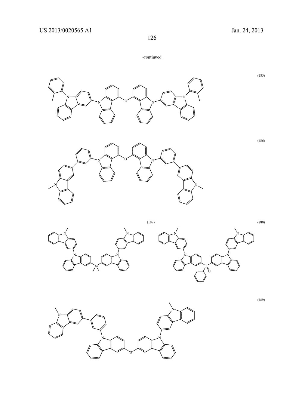 MATERIAL FOR ORGANIC ELECTROLUMINESCENT ELEMENT, AND ORGANIC     ELECTROLUMINESCENT ELEMENT USING SAME - diagram, schematic, and image 127