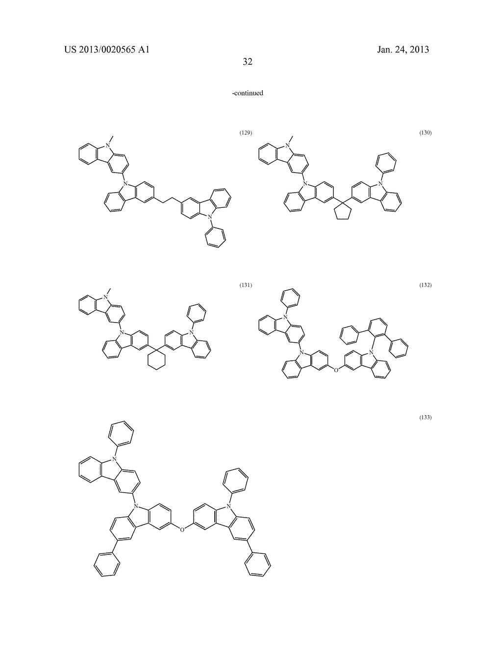 MATERIAL FOR ORGANIC ELECTROLUMINESCENT ELEMENT, AND ORGANIC     ELECTROLUMINESCENT ELEMENT USING SAME - diagram, schematic, and image 33