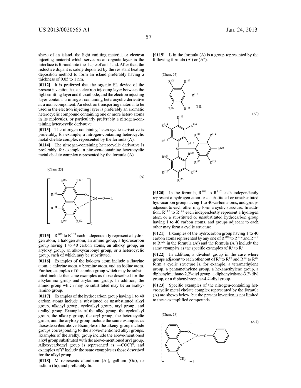 MATERIAL FOR ORGANIC ELECTROLUMINESCENT ELEMENT, AND ORGANIC     ELECTROLUMINESCENT ELEMENT USING SAME - diagram, schematic, and image 58