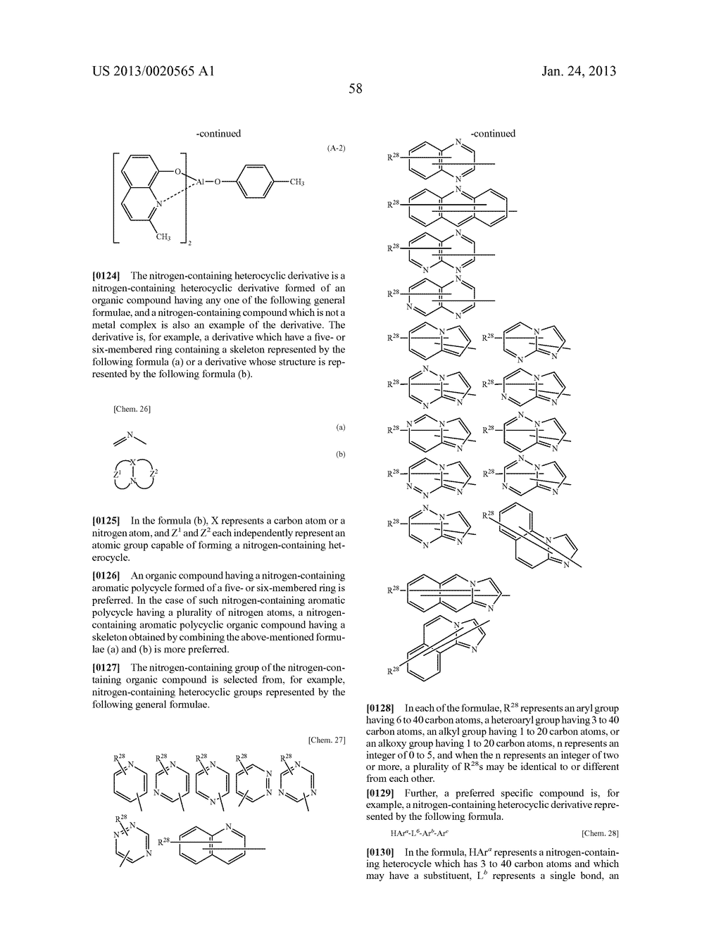 MATERIAL FOR ORGANIC ELECTROLUMINESCENT ELEMENT, AND ORGANIC     ELECTROLUMINESCENT ELEMENT USING SAME - diagram, schematic, and image 59