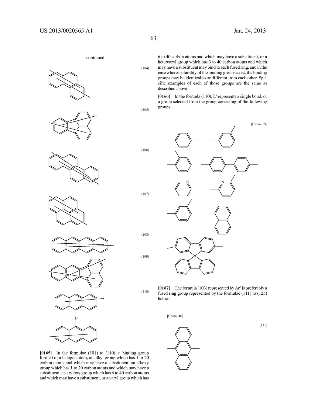 MATERIAL FOR ORGANIC ELECTROLUMINESCENT ELEMENT, AND ORGANIC     ELECTROLUMINESCENT ELEMENT USING SAME - diagram, schematic, and image 64