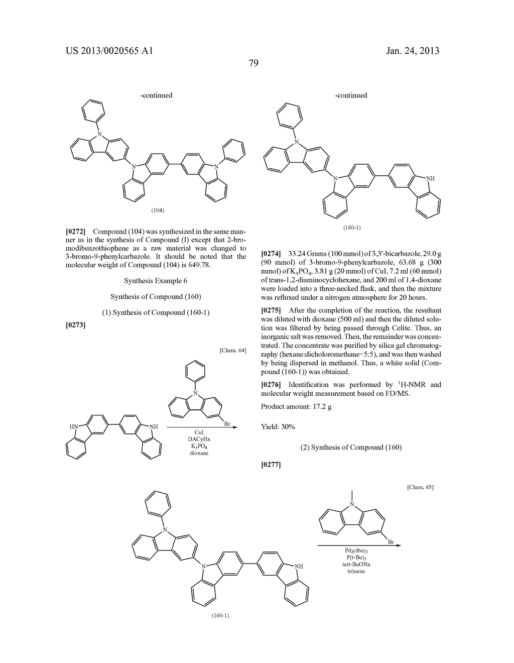 MATERIAL FOR ORGANIC ELECTROLUMINESCENT ELEMENT, AND ORGANIC     ELECTROLUMINESCENT ELEMENT USING SAME - diagram, schematic, and image 80