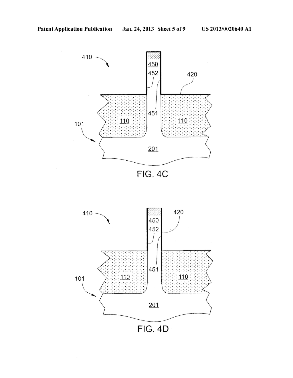 SEMICONDUCTOR DEVICE STRUCTURE INSULATED FROM A BULK SILICON SUBSTRATE AND     METHOD OF FORMING THE SAME - diagram, schematic, and image 06
