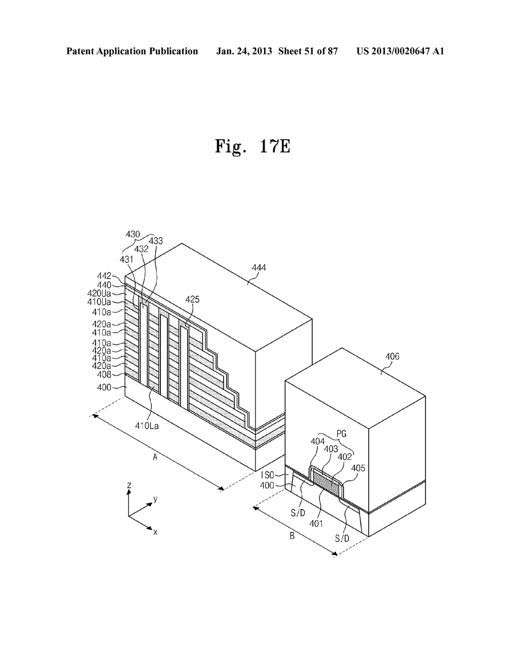 SEMICONDUCTOR DEVICES AND METHODS OF FABRICATING THE SAME - diagram, schematic, and image 52