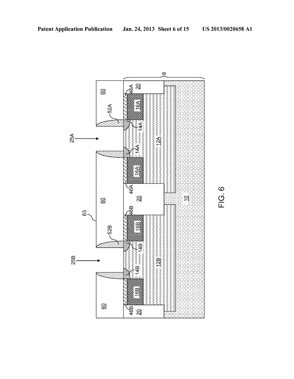 REPLACEMENT GATE ELECTRODE WITH PLANAR WORK FUNCTION MATERIAL LAYERS - diagram, schematic, and image 07